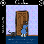 Image of book review of Coraline - horror books for kids