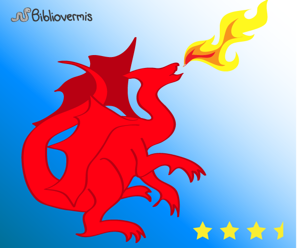 A dragon breathing fire.